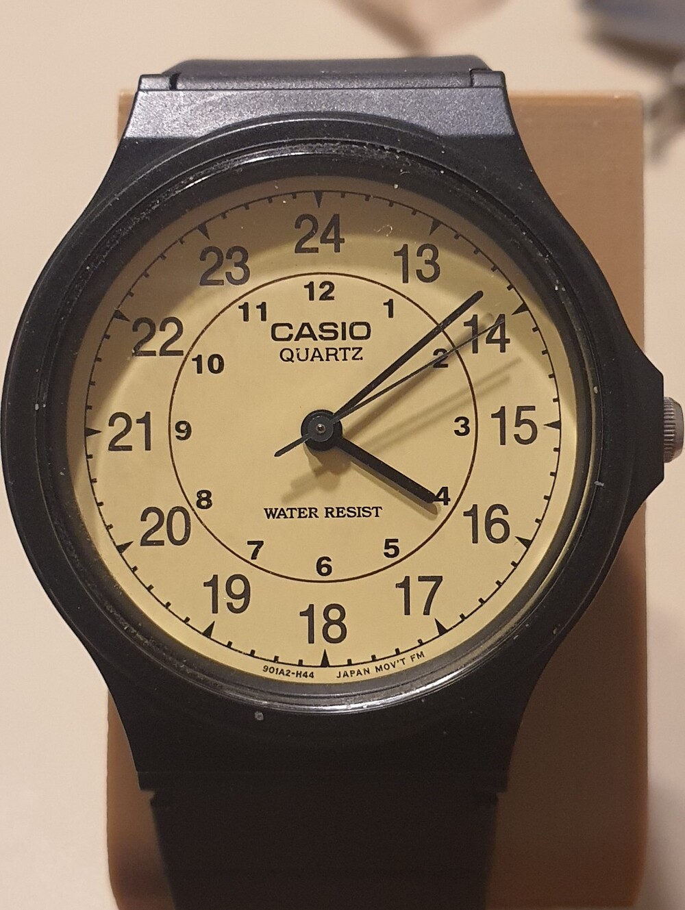 Casio MQ-24 Black/Tan Resin Men's Watch
